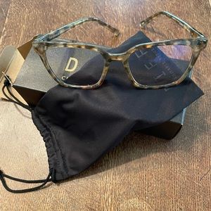 Stylish DIFF Charitable Eyewear Blue Light Glasses NIB